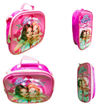 Set de Mochila Infantil 3D con Lonchera y Estuche