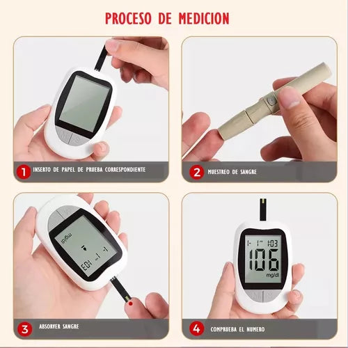 Glucómetro Digital Medidor de Glucosa