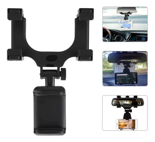 "Soporte Universal RetroView S para Teléfono en Retrovisor"