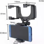 "Soporte Universal RetroView S para Teléfono en Retrovisor"