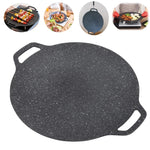 KoreaGrill Camp 360  Parrilla redonda 28–34 cm ideal para camping y cocción sin grasa.